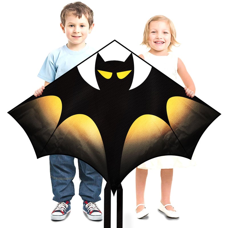 Hymaz Kites for Kids Age 4-8 8-12, Large Balck Kite for Boys Adults, Easy to Fly & Assemble Kites for Beginners with 328ft Kite String and Handle, Perfect for Outdoor Park Activities Beach Games - Image 5